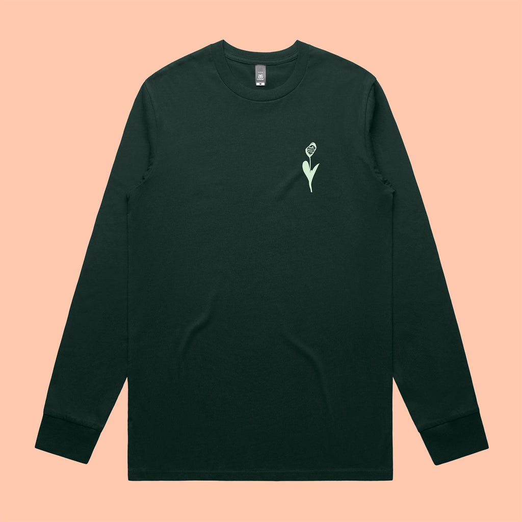 Long Sleeve Tee - Pine Green